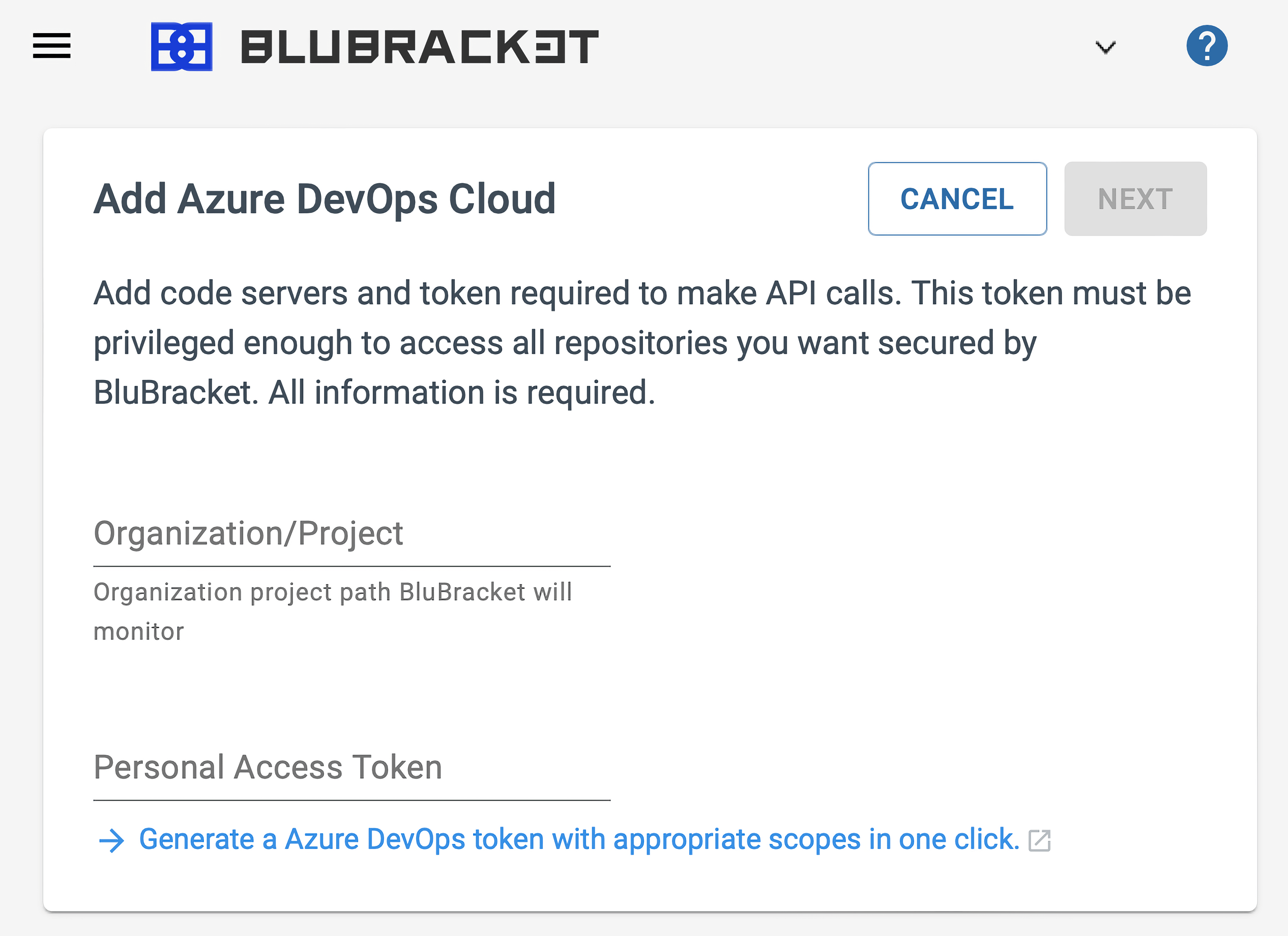 Melting Pas på Uforudsete omstændigheder Generate a personal access token (PAT) in Azure DevOps - BluBracket  Documentation