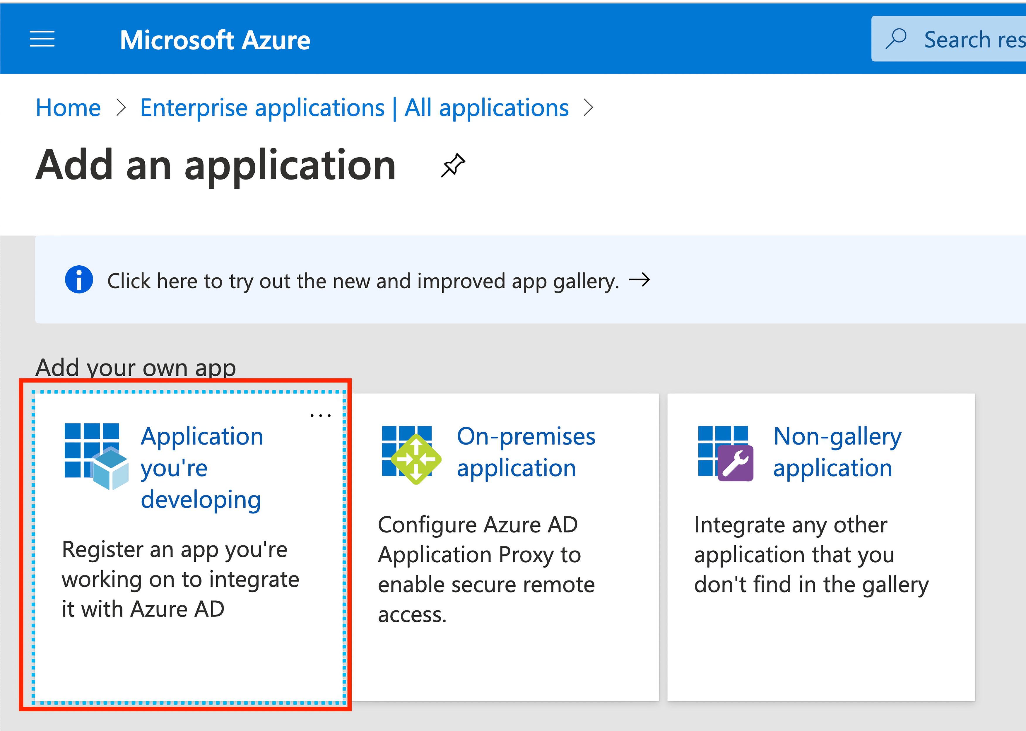 add application you developing