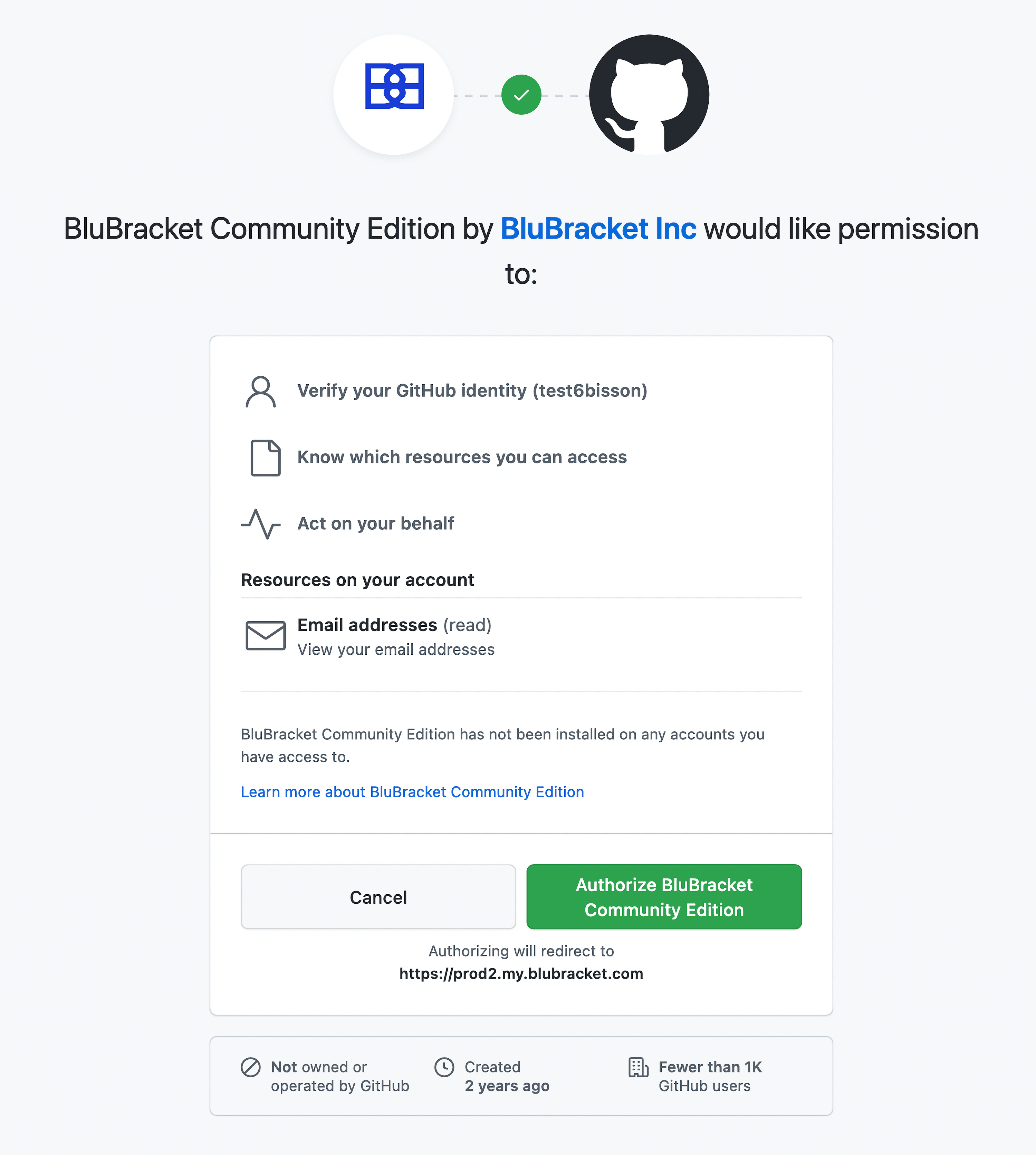 Accept the GitHub OAuth request.